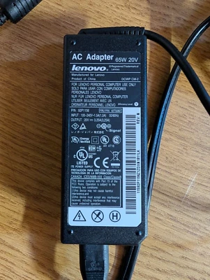 Genuine Lenovo ThinkPad T420 T430 65W AC Adapter 40Y7699 92P1156 42T5282 42T4418 - Image 1 of 3