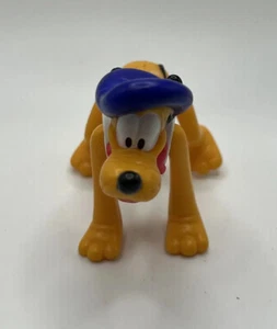 Pluto Figure Purple Beret French Artist 3.5" PVC Disney Movable Limbs Figurine - Picture 1 of 4