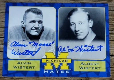 TK Legacy Michigan Wolverines MM11 Mates Alvin & Albert Wistert Dual Auto 83/250 - Image 1 of 2