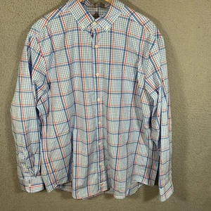 Camisa Vineyard Vines Calce Clásico Murray Para Hombre Talla Grande Blanca Azul Roja Cuadros Usada en Excelente Condición - Imagen 1 de 7
