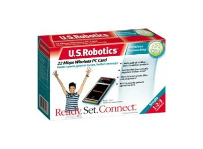 U.S. Robotics 22 Mbps Wireless CardBus PC Card 2210 in Box - Image 1 of 2