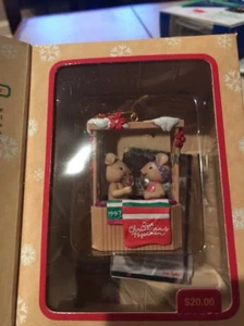 ENESCO CHRISTMAS ORNAMENT: BUBBLING WITH CHEER MOUSE COUPLE IN HOT TUB NEW - Picture 1 of 3