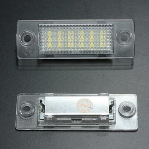 Led License Plate Light For Caddy 3 Golf 5 Plus Passt Jetta B5.5 B6 Touran T5 - Picture 1 of 6