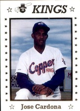 1990 Butte Copper Kings Sports Pro #9 Jose Cardona Maracaibo Venezuela VZ Card