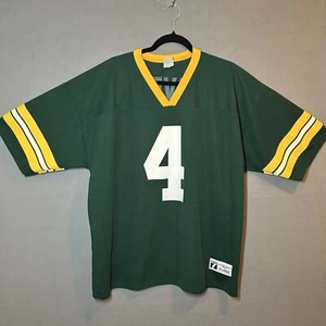 VTG #4 Brett Farvre Green Bay Packers Fan Jersey Adult XL Green Logo 7 NFL Men - Picture 1 of 12