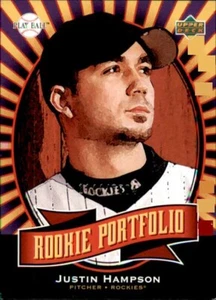 Justin Hampson 2004 Upper Deck Play Ball Rookie Portfolio #148 /2004 Rockies RC - Picture 1 of 2