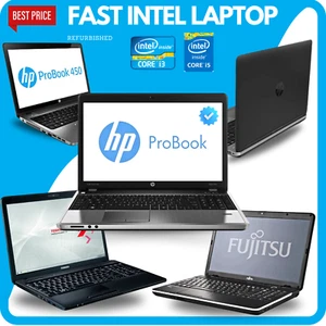 CHEAP FAST - Windows 10 Laptop i3/i5 4-16GB Ram 256GB SSD/ 1TB HDD WIFI - WEBCAM - Picture 1 of 8