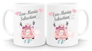 Hochzeit Tasse Personalisierte  Partnertasse Jahrestag Geschenk Fototasse Paar - Bild 1 von 1