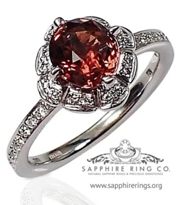 Sapphire & Diamond Ring, 1.75 tcw 18kt Natural Certified Sapphire - Picture 1 of 12