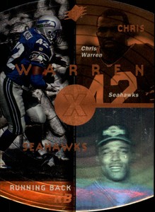 1998 SPx Bronze Dallas Cowboys Football Card #42 Chris Warren