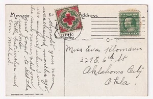 SCOTT WX6 ON POSTCARD TIED TO CANCEL - Picture 1 of 2