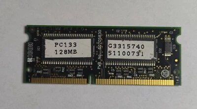 RICOH savier lanier gestenter PC133 128MB SDRAM-DIMM ASSY G3315740 - Image 1 of 2