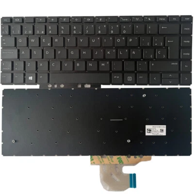 拉丁西班牙语键盘 全新 适用于惠普 ProBook 440 G6/445 G6/440 G7/445 G7 Teclado — 第 1/4 张图片