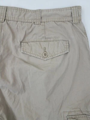 Pantalones Cortos Daniel Cremieux Frente Plano Carga Tostado Algodón Sólido Hombres Talla 35 Foto 1 de 4