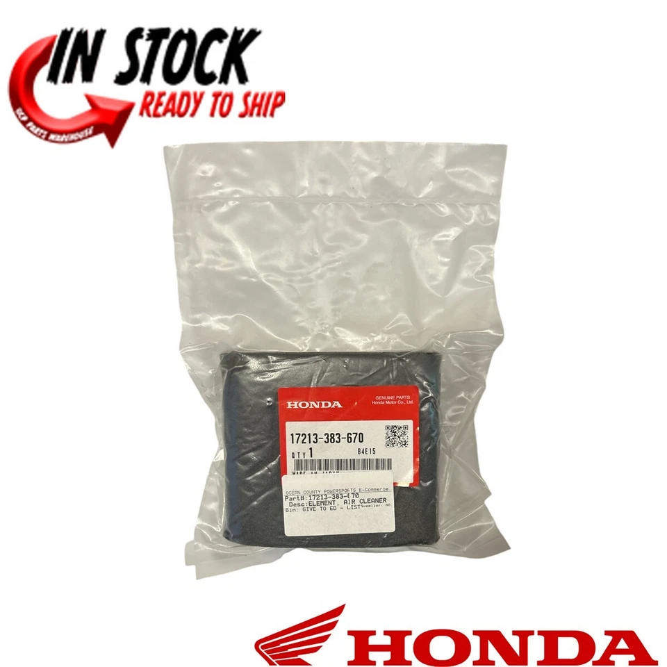 HONDA AIR FILTER ELEMENT CB125S CT125 XL100 XL125 XL200R 17213-383-670 OEM - Image 1 of 4