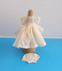 Vintage Tagged Miss Nancy Ann 10.5' Doll Dotted-Swiss Dress & Panties Circa 1957