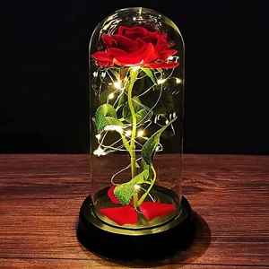Red Rose LED Light valentine gift Anniversary - Picture 1 of 5