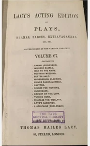 Antique Lacy’s Acting Edition Of Plays Hardback Book Volume 67 Super Condition - Picture 1 of 5