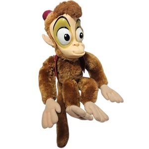 Peluche Disney Store Aladdin Abu Scimmia Faccia di Gomma 18" Peluche Giocattolo Vintage - Foto 1 di 11