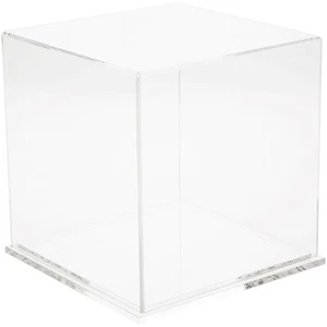 Plymor Clear Acrylic Display Case with Clear Base, 7" x 7" x 7" - Picture 1 of 1