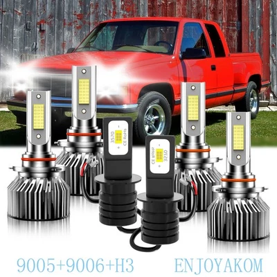 Combo faros antiniebla LED para Chevrolet C1500 1988-1998 kit 6000 k Foto 1 de 4