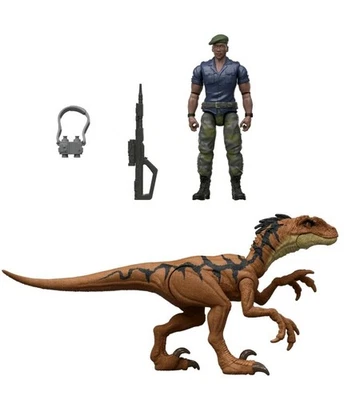 Jurassic World Rebirth Duncan Kincaid with Velociraptor  Figure- Christmas Gift - Image 1 of 4