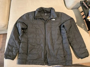 Mens The North Face Minoqua 550-Down FZ Puffer Jacket Black Large - Picture 1 of 4