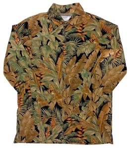 DISNEY Polynesian Resort Cast Member Uniforme Camicia Hawaiana Floreale Uomo Small S - Foto 1 di 9