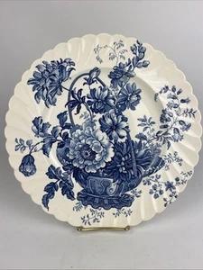 Royal Staffordshire Charlotte Blue Floral Clarice Cliff Design 10" Dinner Plate - Picture 1 of 7