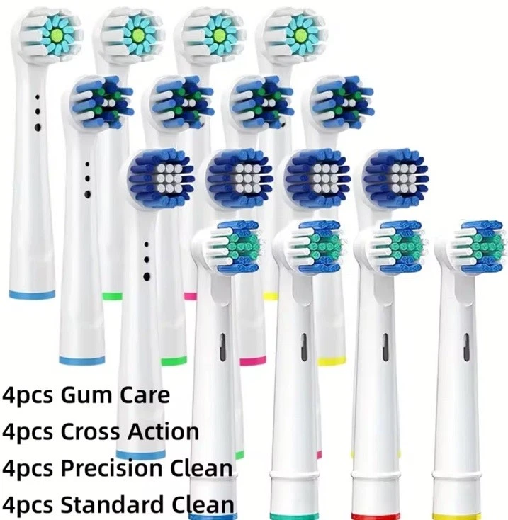 Tête De Brosse A Dent Compatible Oral B 16 Têtes Brosse A Dent Électrique  - Imagen 1 de 1