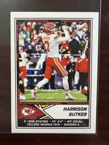 2024 Panini Football Sticker #263 Harrison Butker - Kansas City Chiefs - Picture 1 of 2