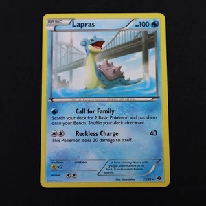 Lapras Rare 25/99 BW Next Destinies English Non Holo LP Pokémon TCG Card - Foto 1 di 2