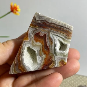 82 g PIEDRAS ÁSPERAS DE ÁGATA DE ENCAJE LOCO A GRANEL DE MÉXICO CRISTALES DE ÁGATA CON BANDAS CRUDAS - Imagen 1 de 8