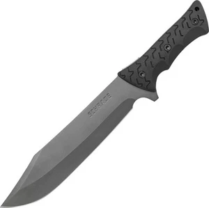 Schrade LeROY Fixed Knife 8Cr13MoV Steel Full Tang Blade Tpr Handle - SCHF45 - Picture 1 of 1