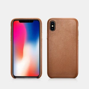 OFFICIAL GENUINE ICARER IPHONE XS MAX LEATHER CASE BLACK COVER - Picture 1 of 10