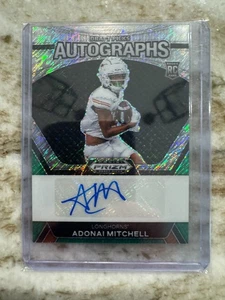 Autografo Adonai Mitchell 2024 Prizm Draft Picks RC #7/8 Texas Longhorns - Foto 1 di 3
