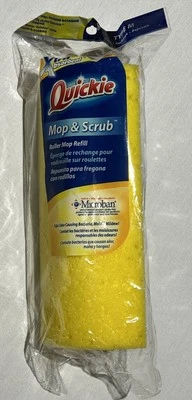 Cabezal de fregona Quickie 582MB 9" X 4" amarillo tipo M 071798805825 celuleno (1 recarga) Foto 1 de 4