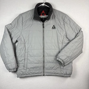 Gerry Mens Puffer Jacket XL Fill Power 650 Down Insulated Full Zip Green/Gray - Picture 1 of 11