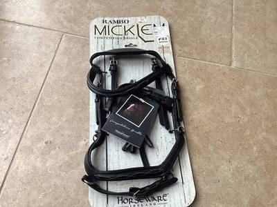 RAMBO MICKLEM COMPETITION DELUXE BRIDLE BRAND NEW PONY HORSE BLACK - Image 1 of 4