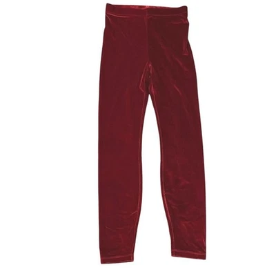 Fabletics Emma Velour Leggings Size M 8 NEW Red Velvet Holidays Yoga Stretch - Image 1 of 2