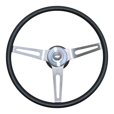 1969- 1989 IMPALA CAPRICE 3 SPOKE STEERING WHEEL BLACK WITH MOUNT HUB AND CAP - Bild 1 von 2