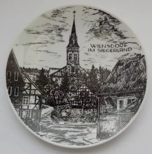 Wandteller-Sammelteller - WILNSDORF IM SIEGERLAND - porzella Porzellan 19,8 cm - Bild 1 von 5