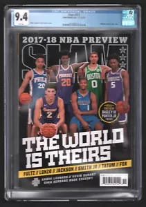 Quiosco Jason Tatum SLAM Magazine primera portada FC #212 12/11-2017 CGC 9,4 - Imagen 1 de 2