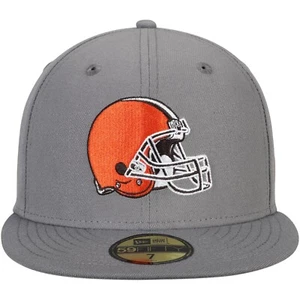 Cleveland Browns Hat Graphite Storm Brown New Era 59Fifty Fitted Size 7 3/8 - Picture 1 of 4