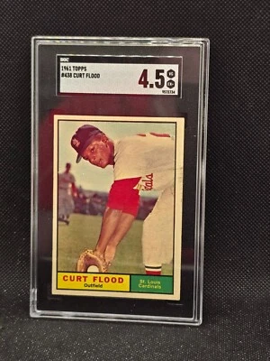 1961 Topps - Curt Flood #438 SGC 4.5 - Image 1 of 2