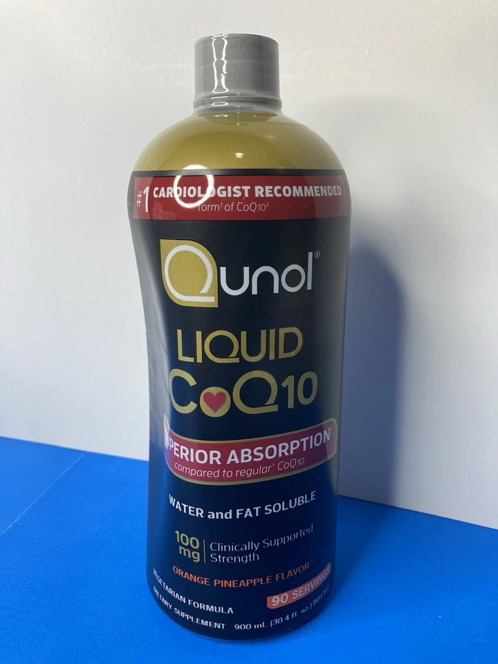 Qunol Líquido CoQ10 100 mg., 30,4 Onzas Piña Naranja Sin Azúcar 26/09 Foto 1 de 4
