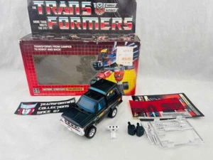 Transformers Original G1 1984 Pre Rub Trailbreaker Complete Stickers w/ Box Nice - Picture 1 of 4