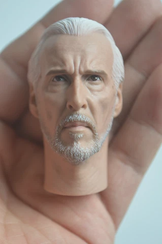 1/6 Male Head Sculpt Attack Of The Clones Count Dooku Head Carved F 12'' Figure Cover