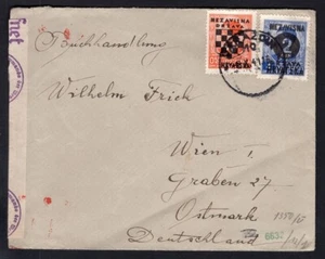 CROATIA 1941 Censored Cover to Germany / Austria - Picture 1 of 2
