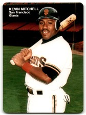 1989 MOTHER'S COOKIES SAN FRANCISCO GIANTS KEVIN MITCHELL SAN FRANCISCO GIANTS